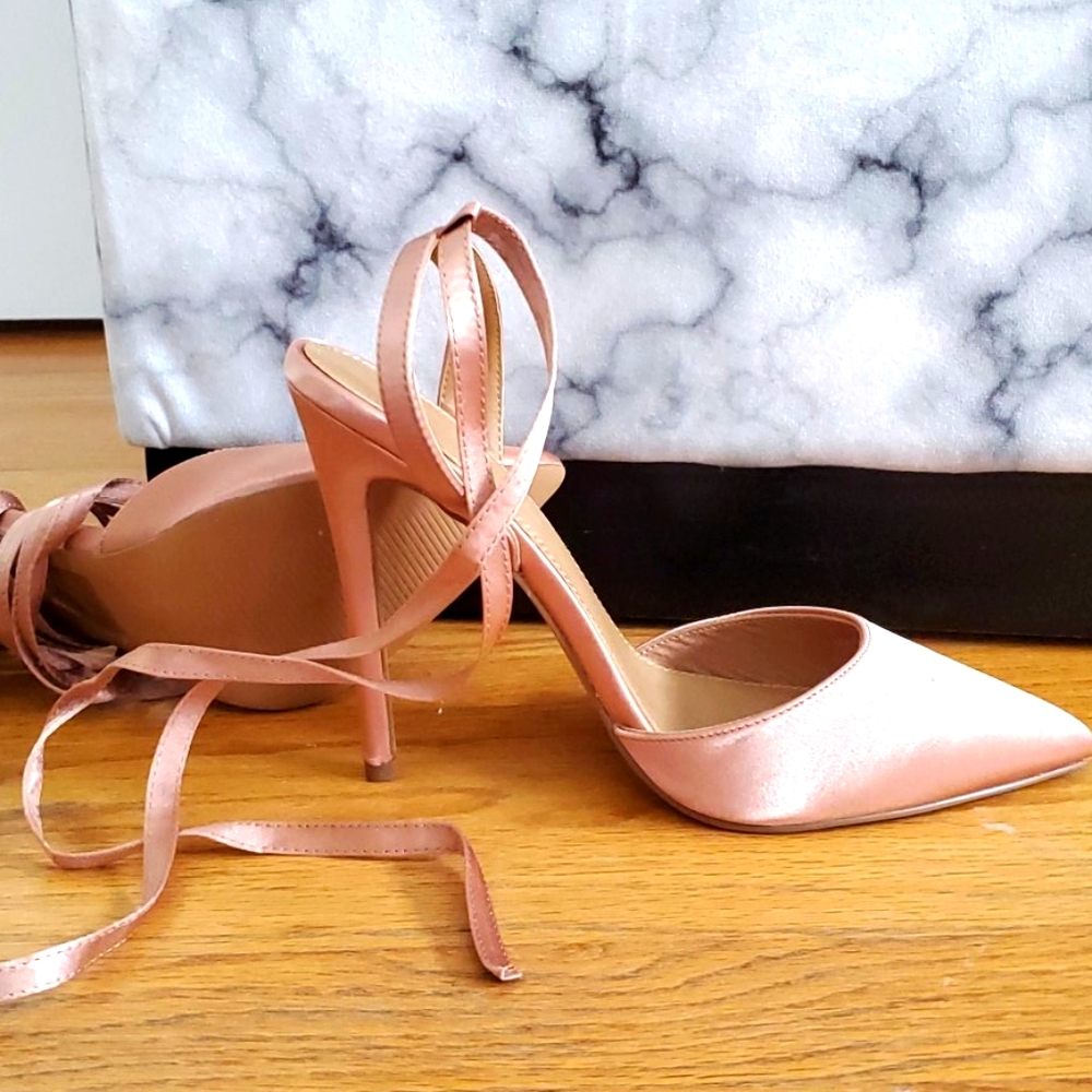 Asos rose colored heels